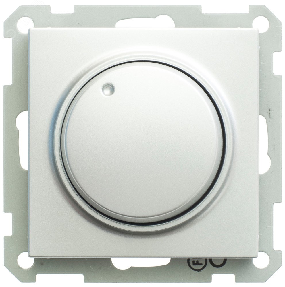 Изображение товара W59 светорегулятор (диммер) поворотный 400Вт 230В механизм МАТОВЫЙ ХРОМ (шт)