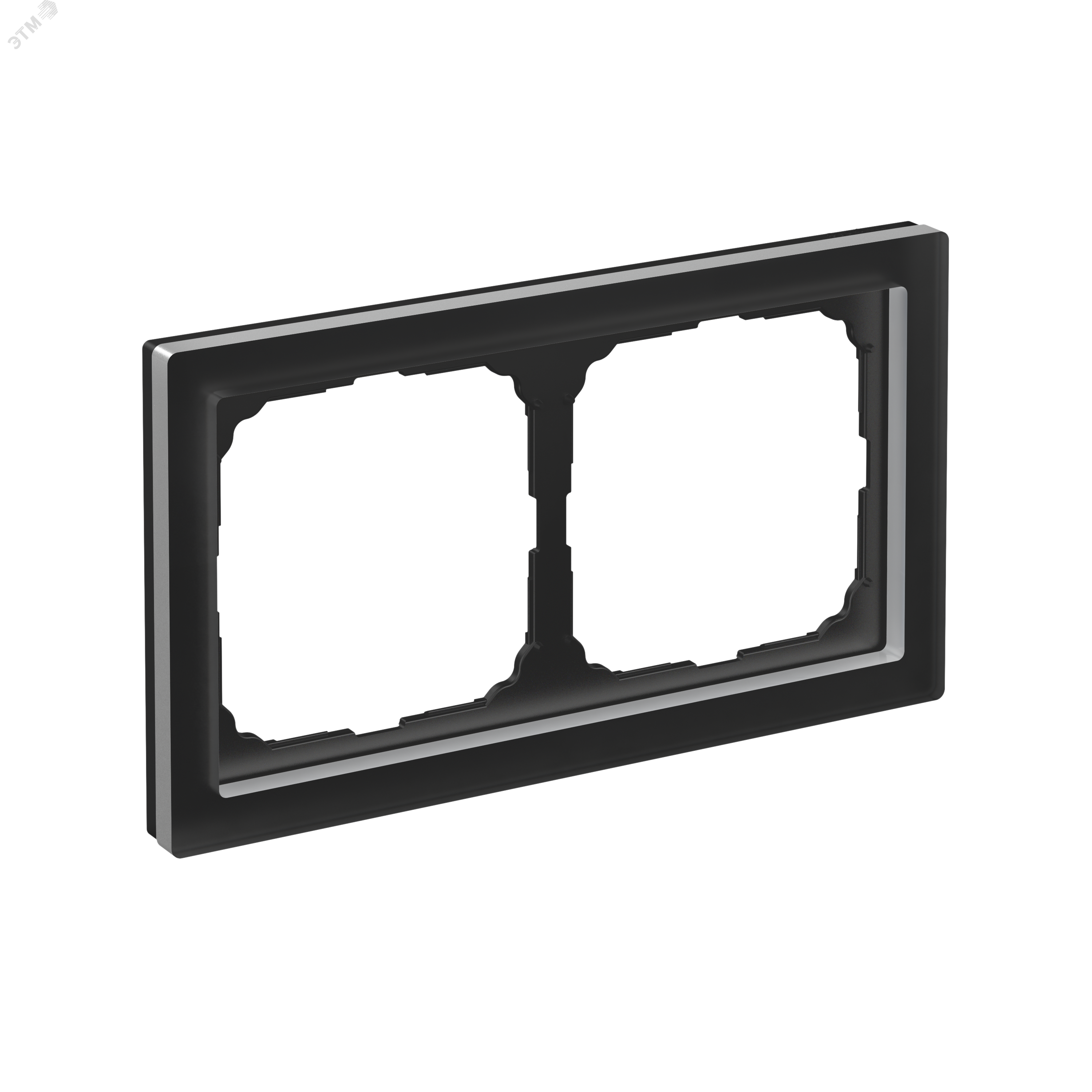 Изображение товара ARTGALLERY PURE 2-постовая рамка из матового органического стекла черного цвета