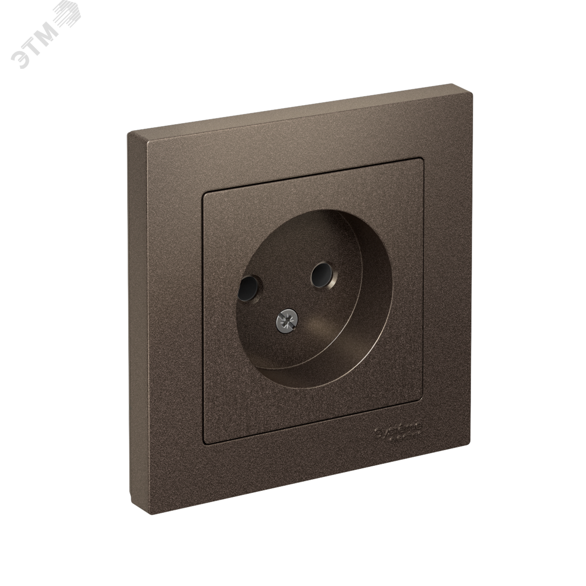 Изображение товара Розетка AtlasDesign без заземления 16А мокко Systeme Electric