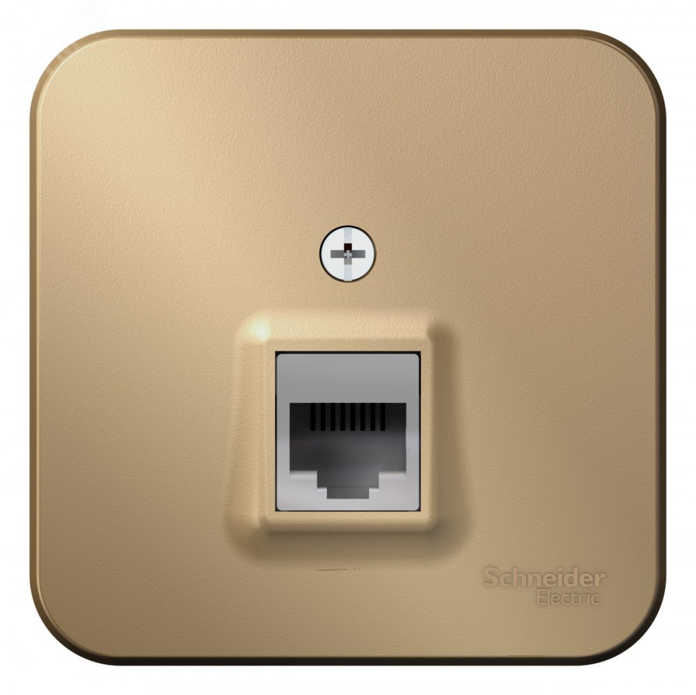 Изображение товара Розетка Systeme Electric Blanca наружная телефонная RJ11 титан IP20 открытая монтаж