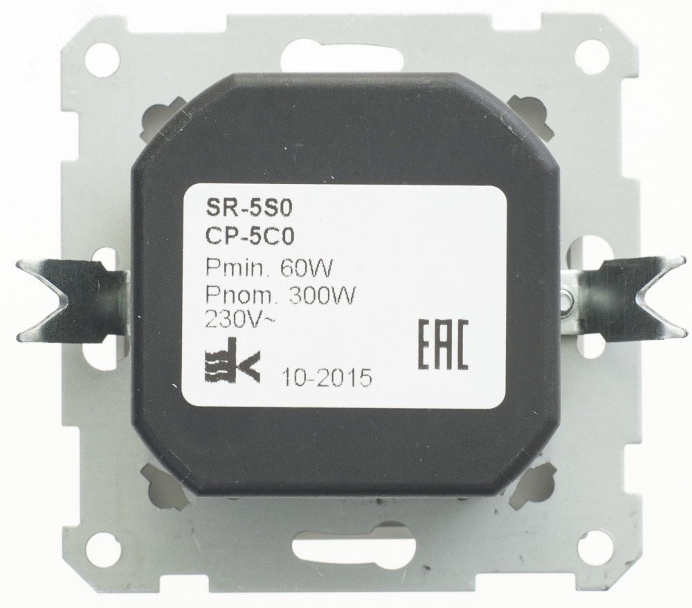 W59 Светорегулятор скрытый без рамки 300ВТ матовый хром SR-5S0-5-86 Systeme Electric - превью 4