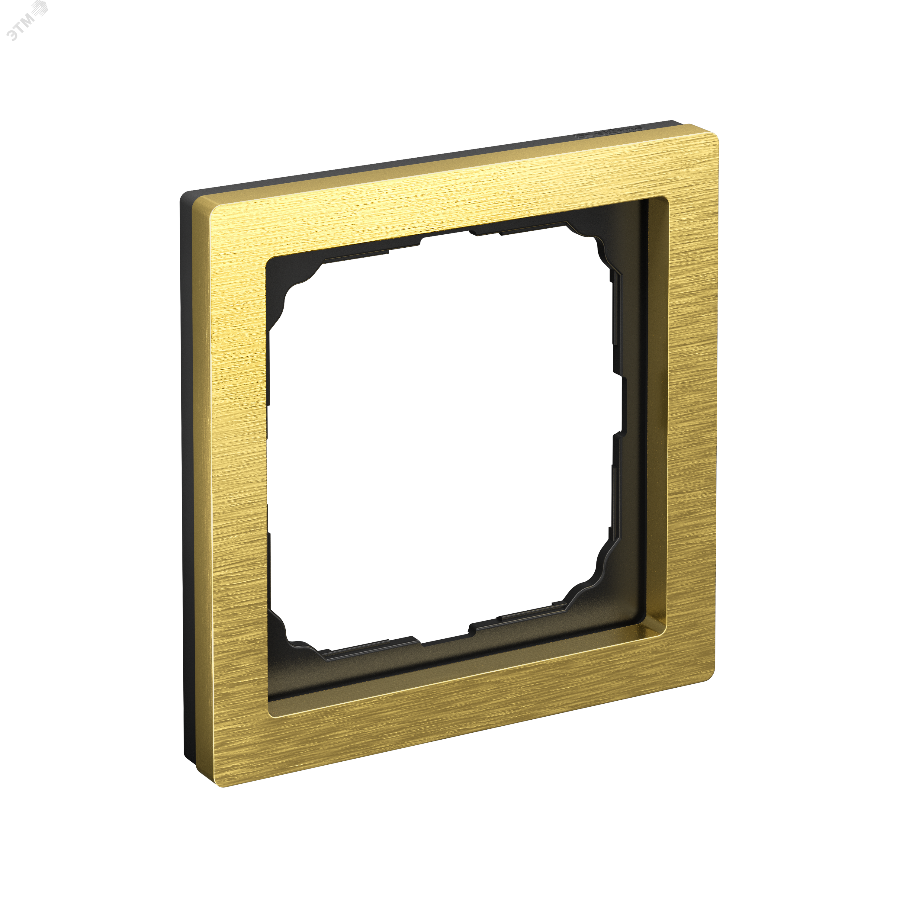 Изображение товара Рамка Systeme Electric Pure 1-постовая из металла золото стильное оформление