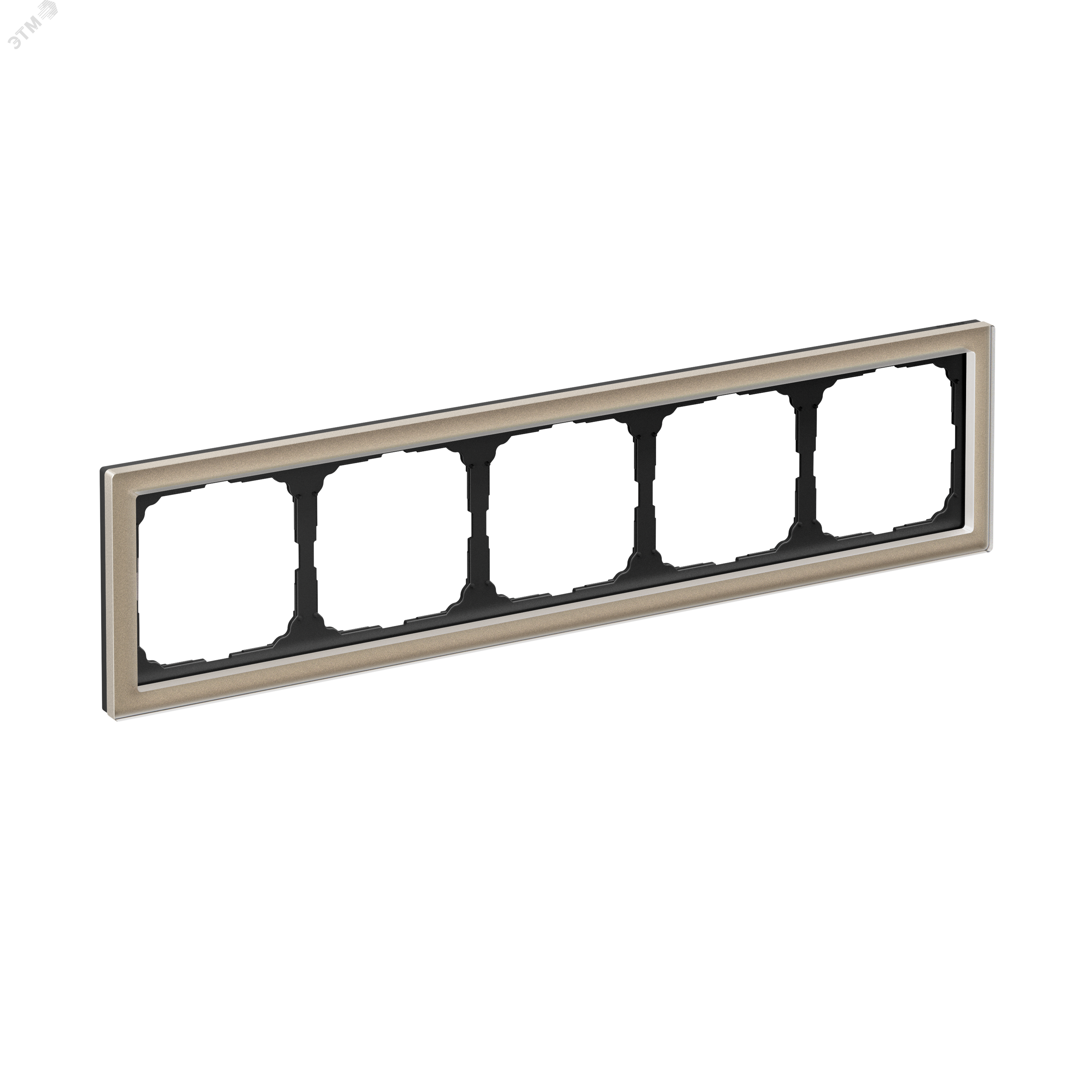 Изображение товара Рамка для фотографий из органического стекла 5 постов шампань