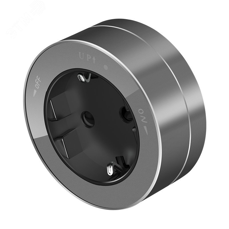 Изображение товара Розетка трековая MultiTrack 16А 250В с заземлением IP20 серый Китай