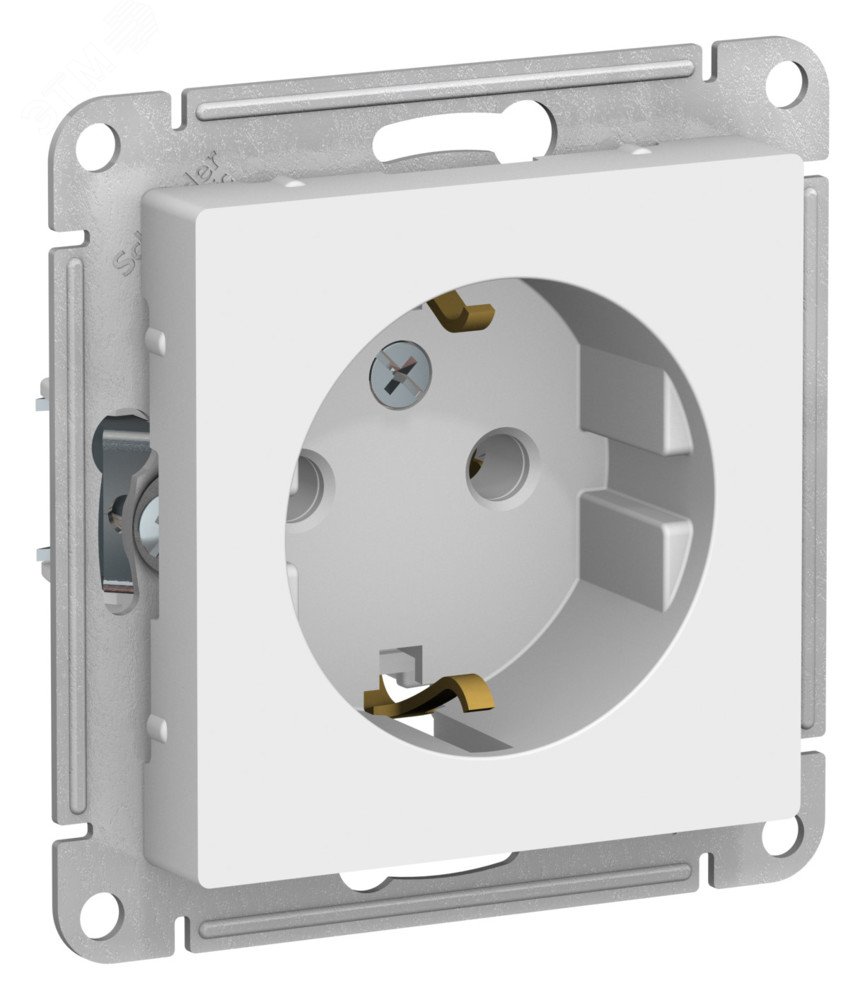 Изображение товара Розетка ATLASDESIGN с заземлением, 16А, цвет ЛОТОС