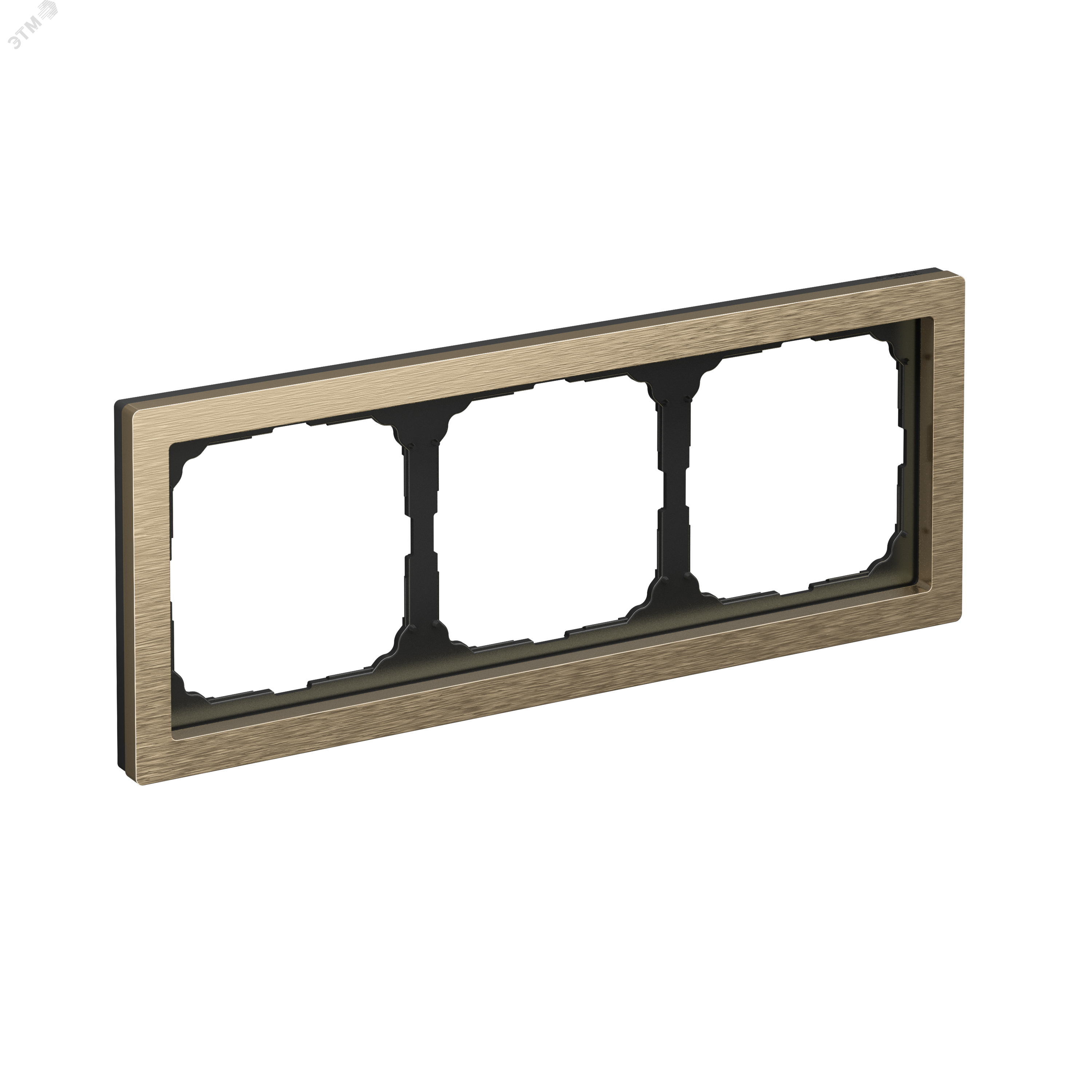 Изображение товара ARTGALLERY PURE 3-постовая рамка из металла латунь для интерьера