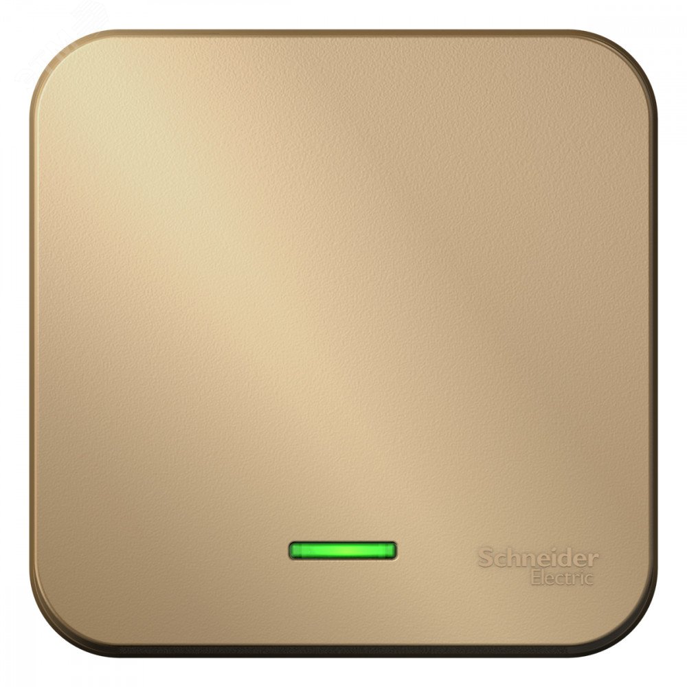 Изображение товара Выключатель Blanca одноклавишный с подсветкой 220В 10А IP20 Титан