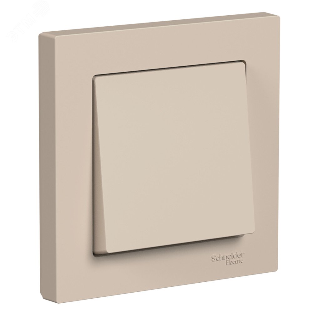 Изображение товара ATLASDESIGN выключатель одноклавишный, сх.1, 10АХ, в сборе, ПЕСОЧНЫЙ (шт)