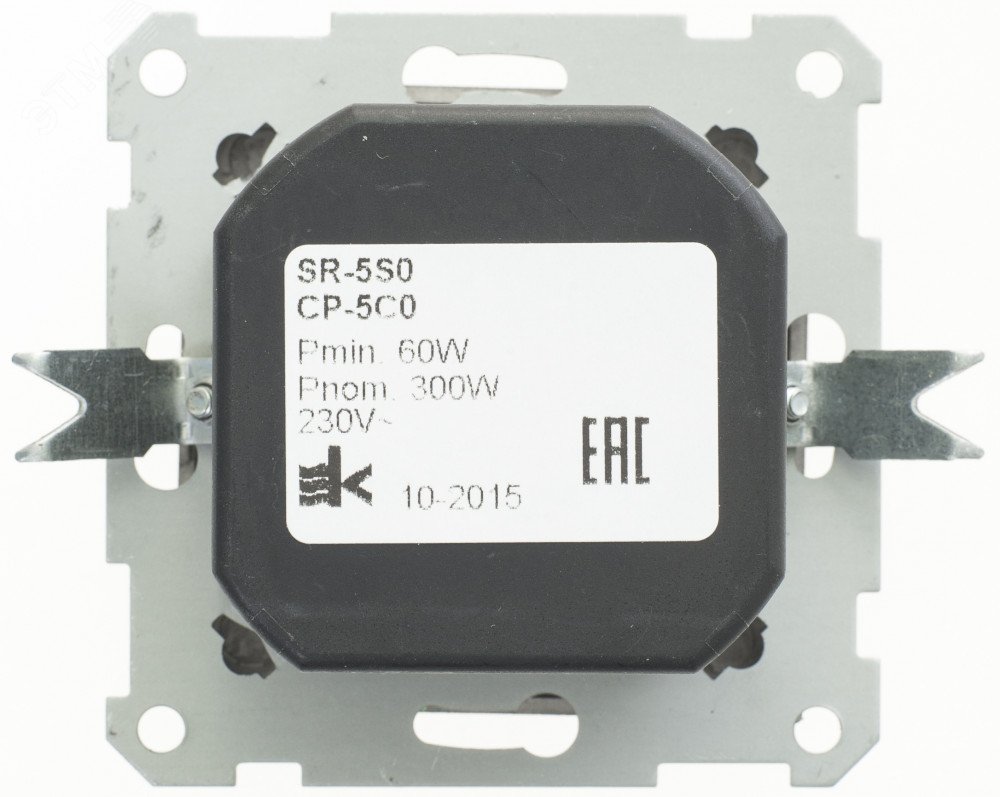 W59 Светорегулятор скрытый без рамки 300ВТ черный бархат SR-5S0-6-86 Systeme Electric - превью 5