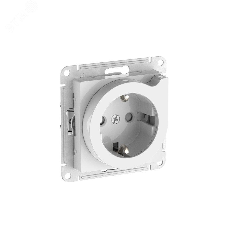 Изображение товара РОЗЕТКА с заземлением со шторками и выталкивателем 16А белая