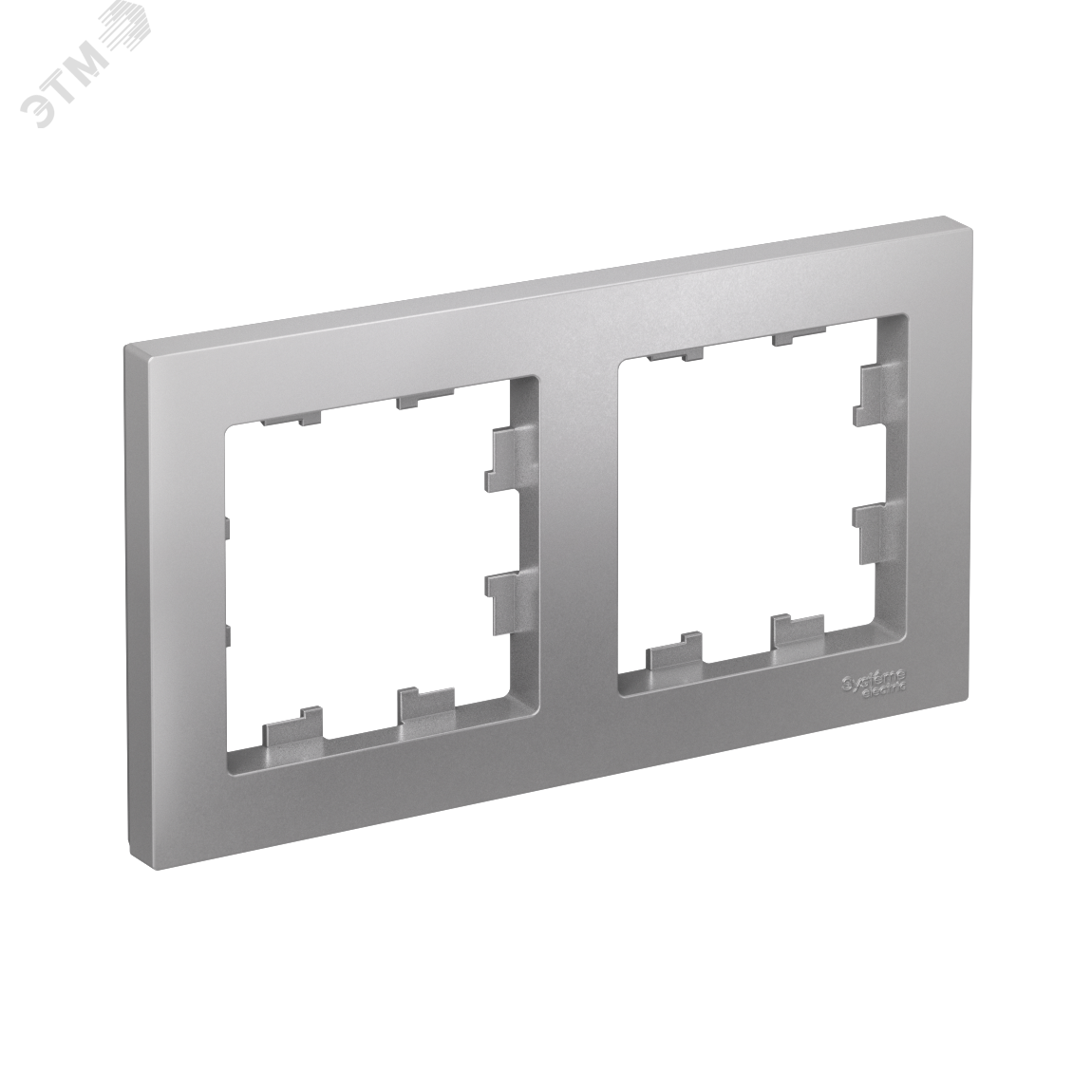 Изображение товара Рамка двухпостовая ATLASDESIGN SYSTEME ELECTRIC алюминий IP20