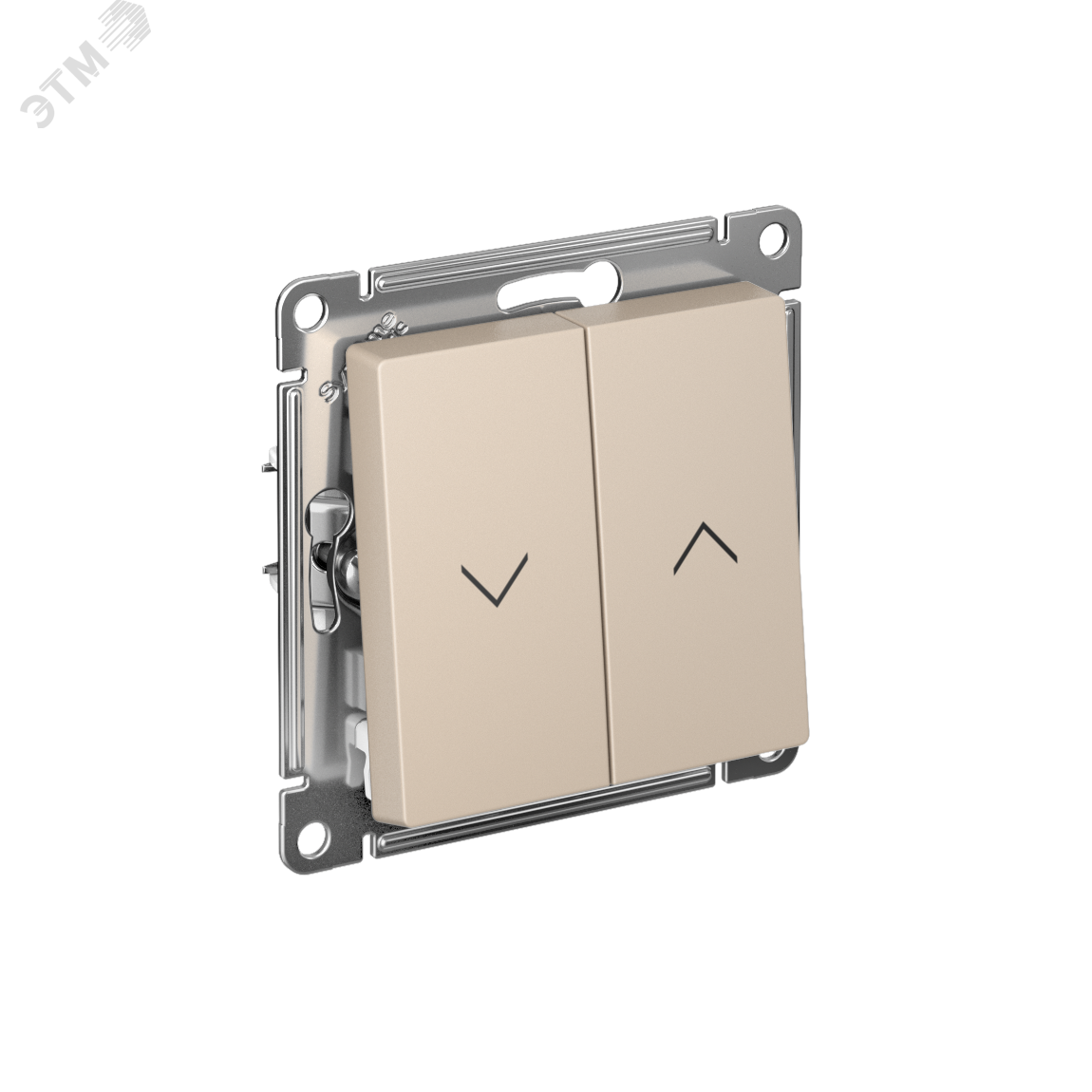 Изображение товара 2-клавишный выключатель жалюзи AtlasDesign Systeme Electric 220 В песочный