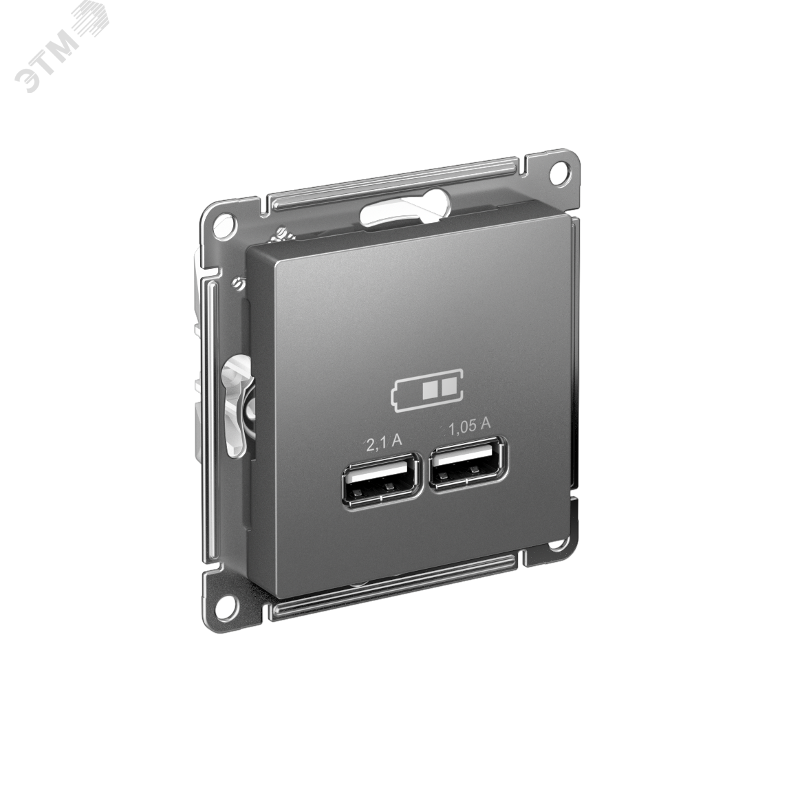 Изображение товара Розетка ATLASDESIGN USB с двумя портами для зарядки