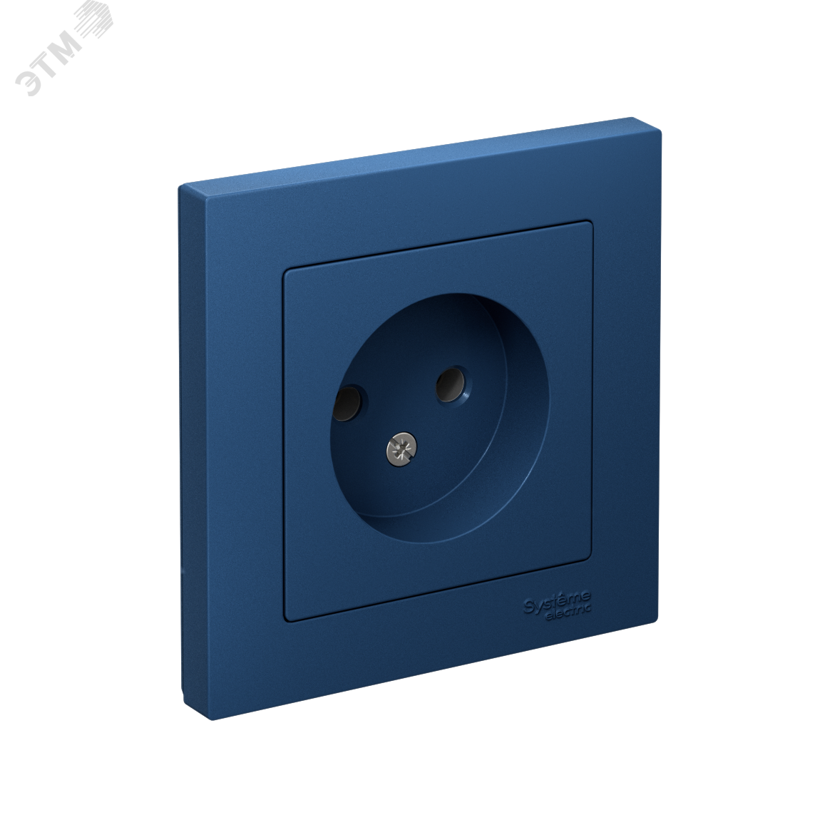 Изображение товара Розетка без заземления 16А аквамарин для скрытого монтажа Systeme Electric
