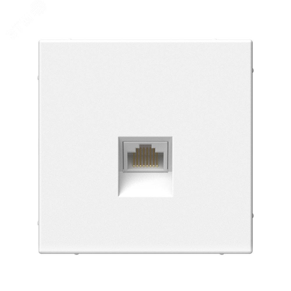 Изображение товара Розетка компьютерная с RJ45 категория 6A Systeme Electric ARTGALLERY белая