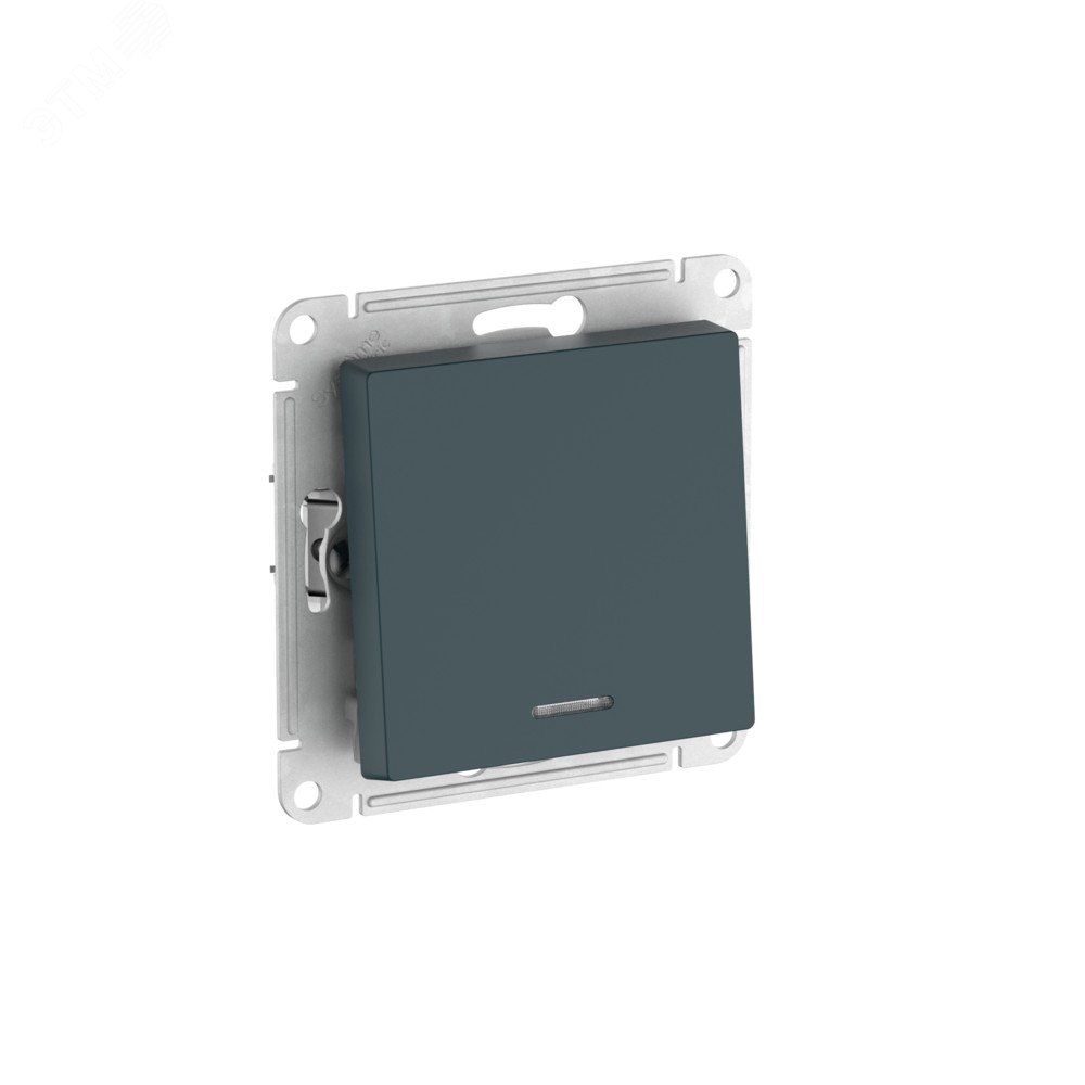 Изображение товара AtlasDesign 1-клавишный выключатель с подсветкой изумрудный