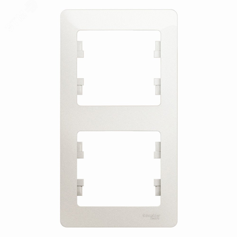 Изображение товара Рамка GLOSSA 2 поста вертикальная перламутр для электроприборов