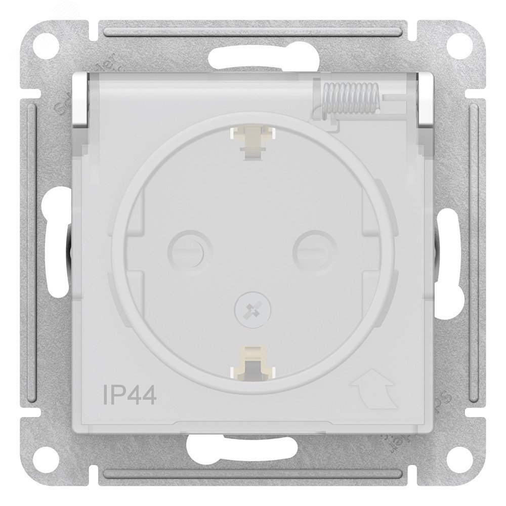 Изображение товара Розетка ATLASDESIGN AQUA с заземлением IP44 белая 16А Schneider Electric