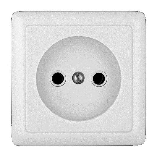 ХИТ Розетка наружная изоляционная пластина белый