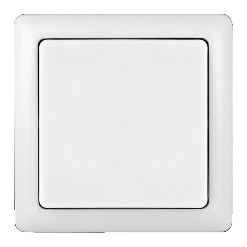 ХИТ Выключатель одноклавишный наружный 6А белый