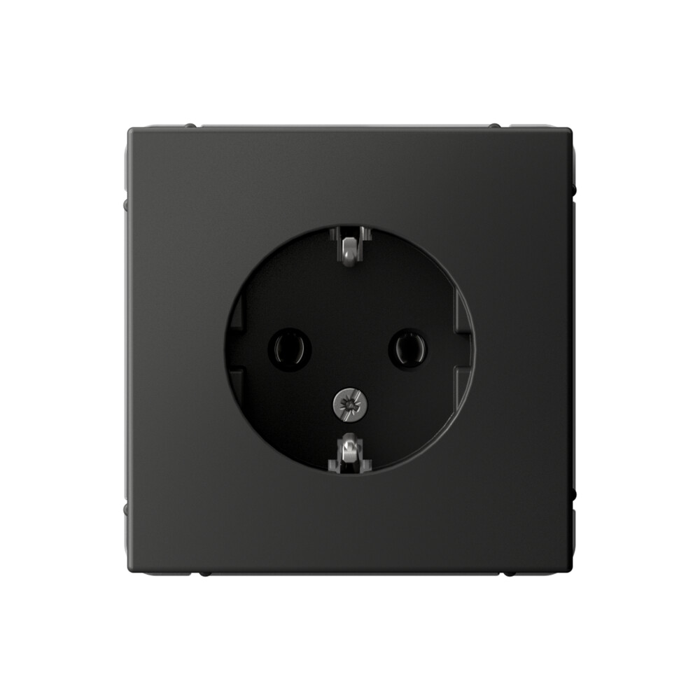 ARTGALLERY розетка с заземлением, 16А, механизм, базальт