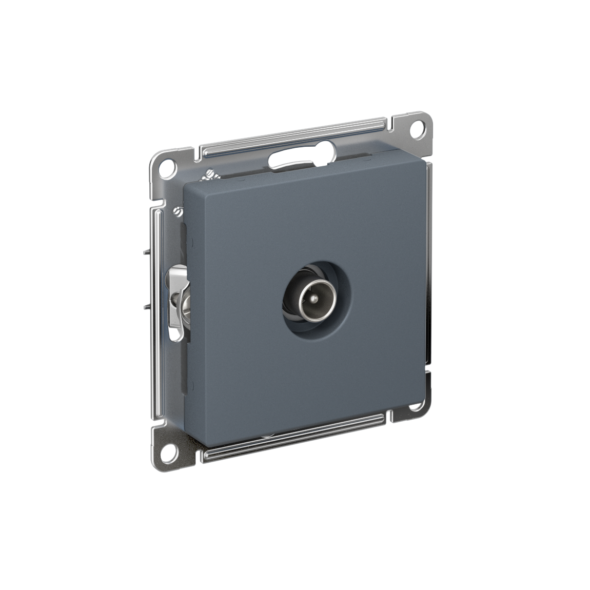 Розетка ATLASDESIGN TV проходная 4DB механизм грифель