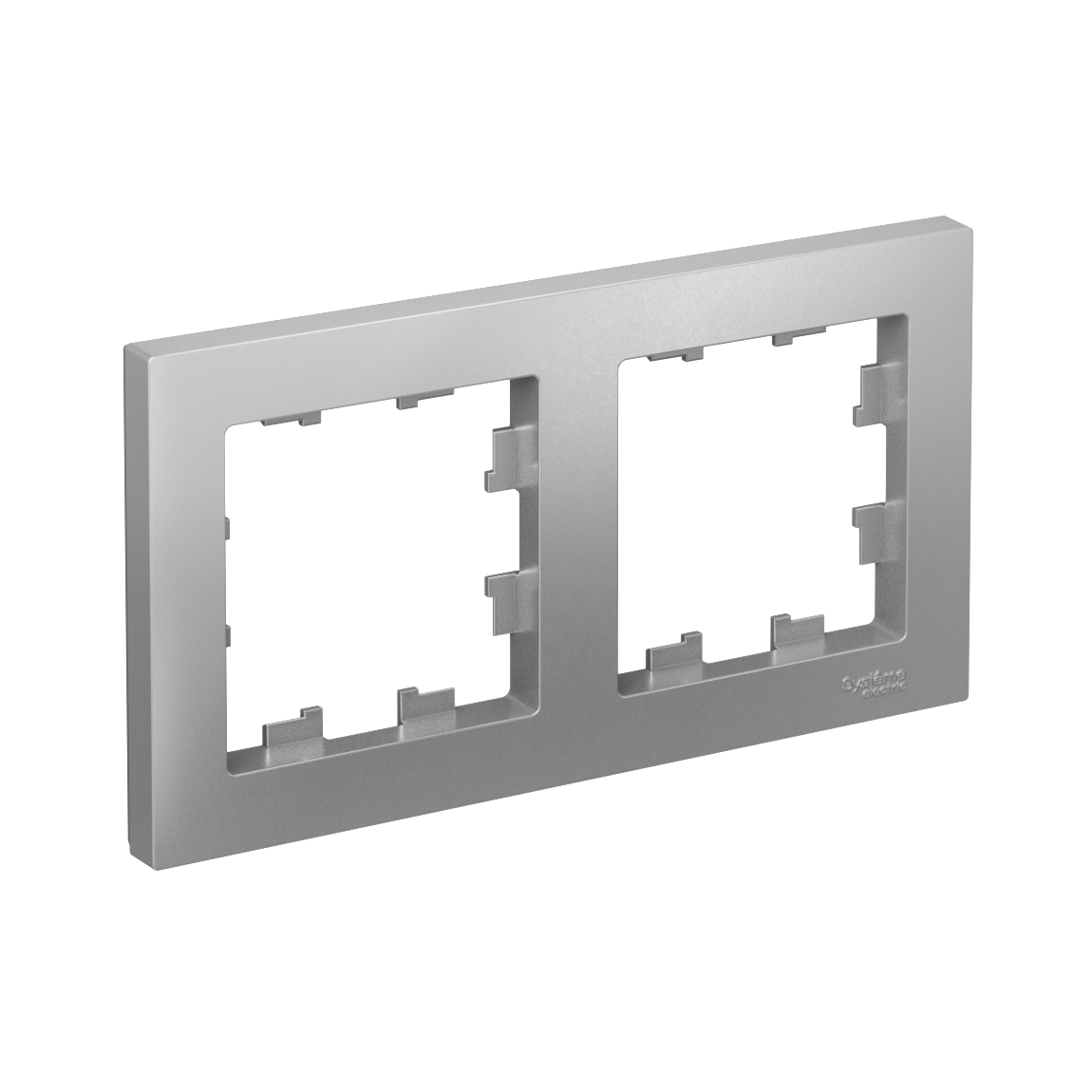 Рамка двухпостовая ATLASDESIGN универсальная алюминий