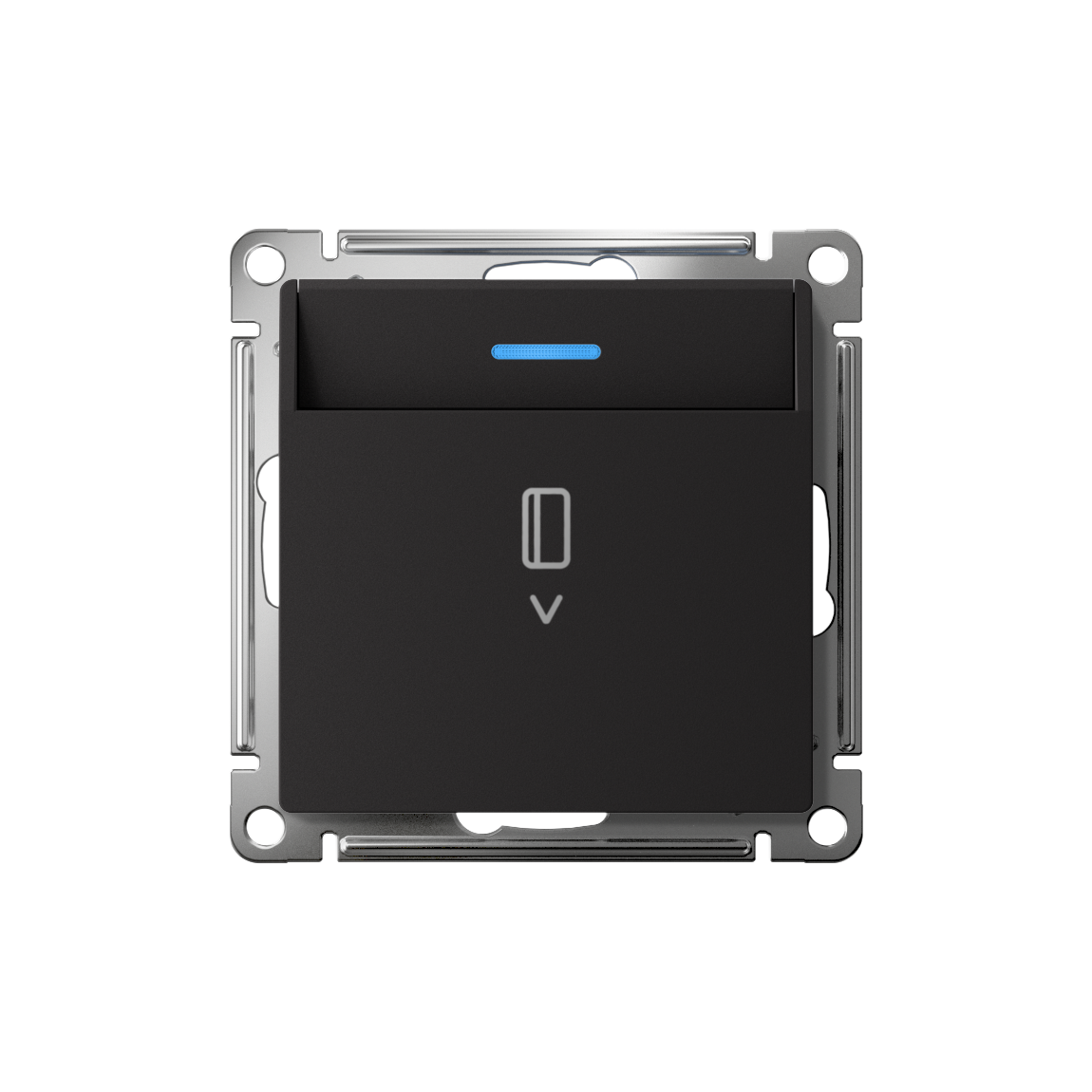 ATLASDESIGN ВЫКЛЮЧАТЕЛЬ карточный с подсветкой, 10А, без задержки отключения, механизм, КАРБОН