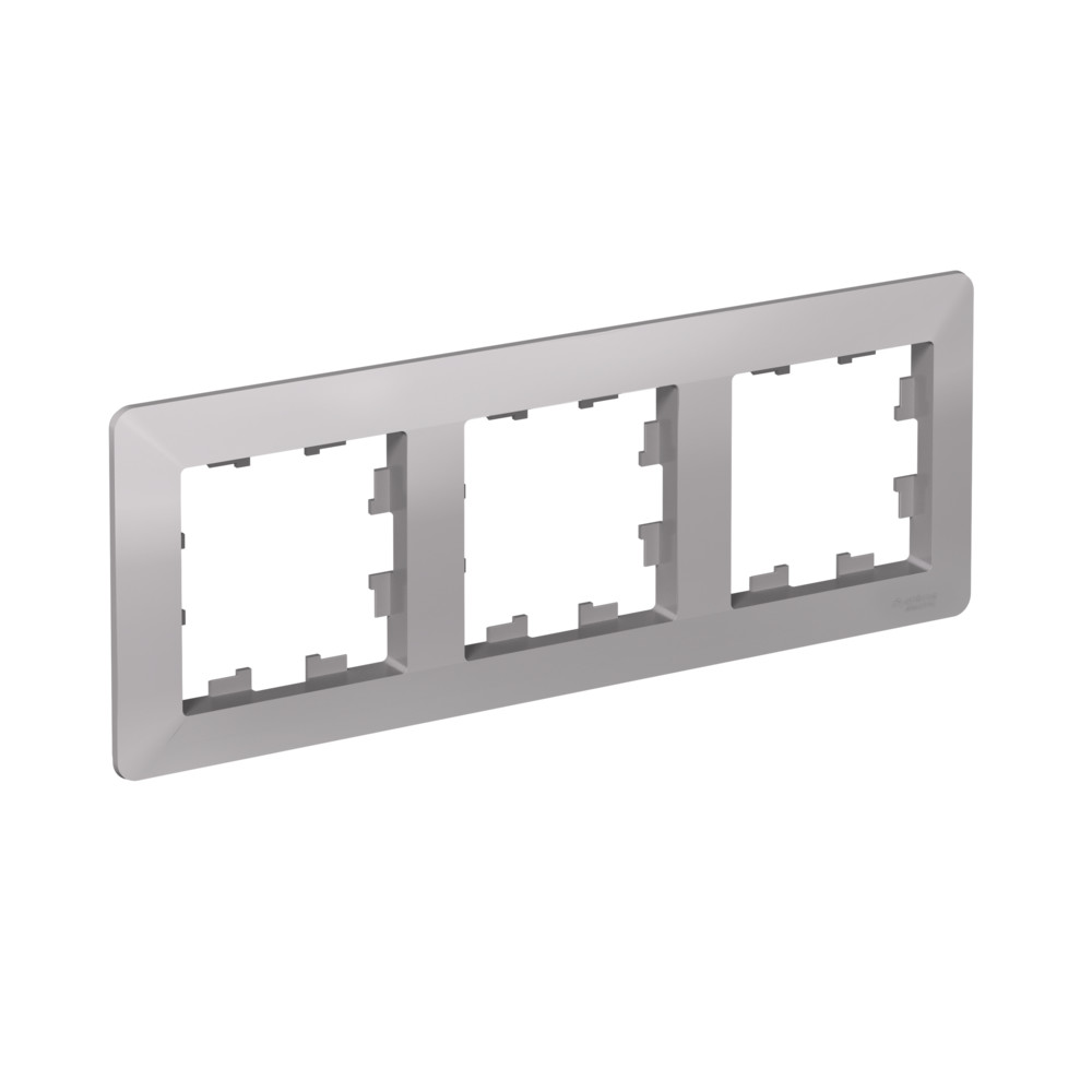 ATLASDESIGN AIR 3-постовая РАМКА, АЛЮМИНИЙ/дымчатый черный