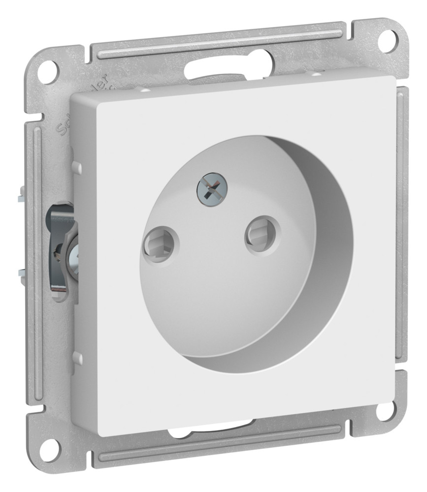 ATLASDESIGN РОЗЕТКА без заземления со шторками, 16А, механизм, ЛОТОС