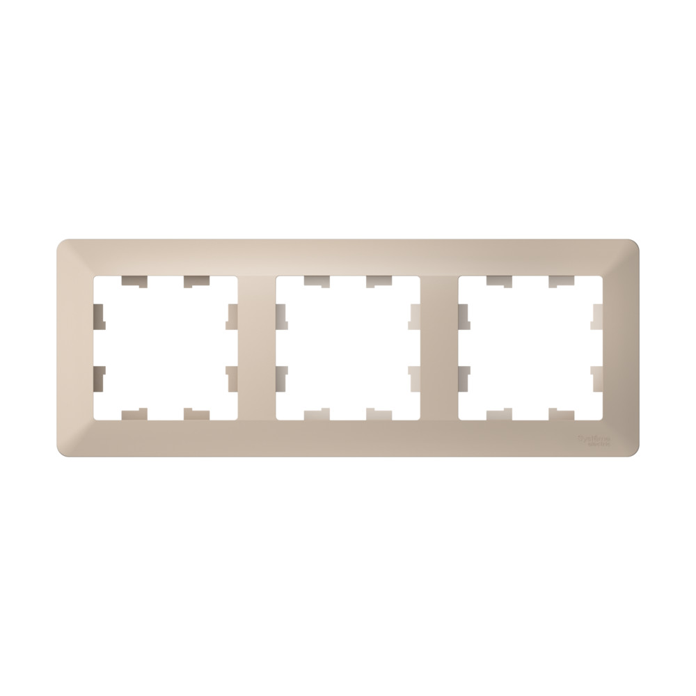 ATLASDESIGN AIR 3-постовая РАМКА, ПЕСОЧНЫЙ/дымчатый белый