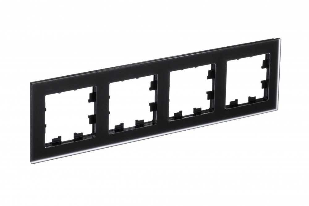 Рамка четырехпостовая ATLASDESIGN NATURE, МАТОВОЕ ОРГАНИЧЕСКОЕ СТЕКЛО ЧЕРНЫЙ