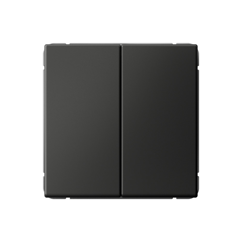 ARTGALLERY 2-клавишный ВЫКЛЮЧАТЕЛЬ, 10АХ, механизм, быстрозажимные клеммы, БАЗАЛЬТ