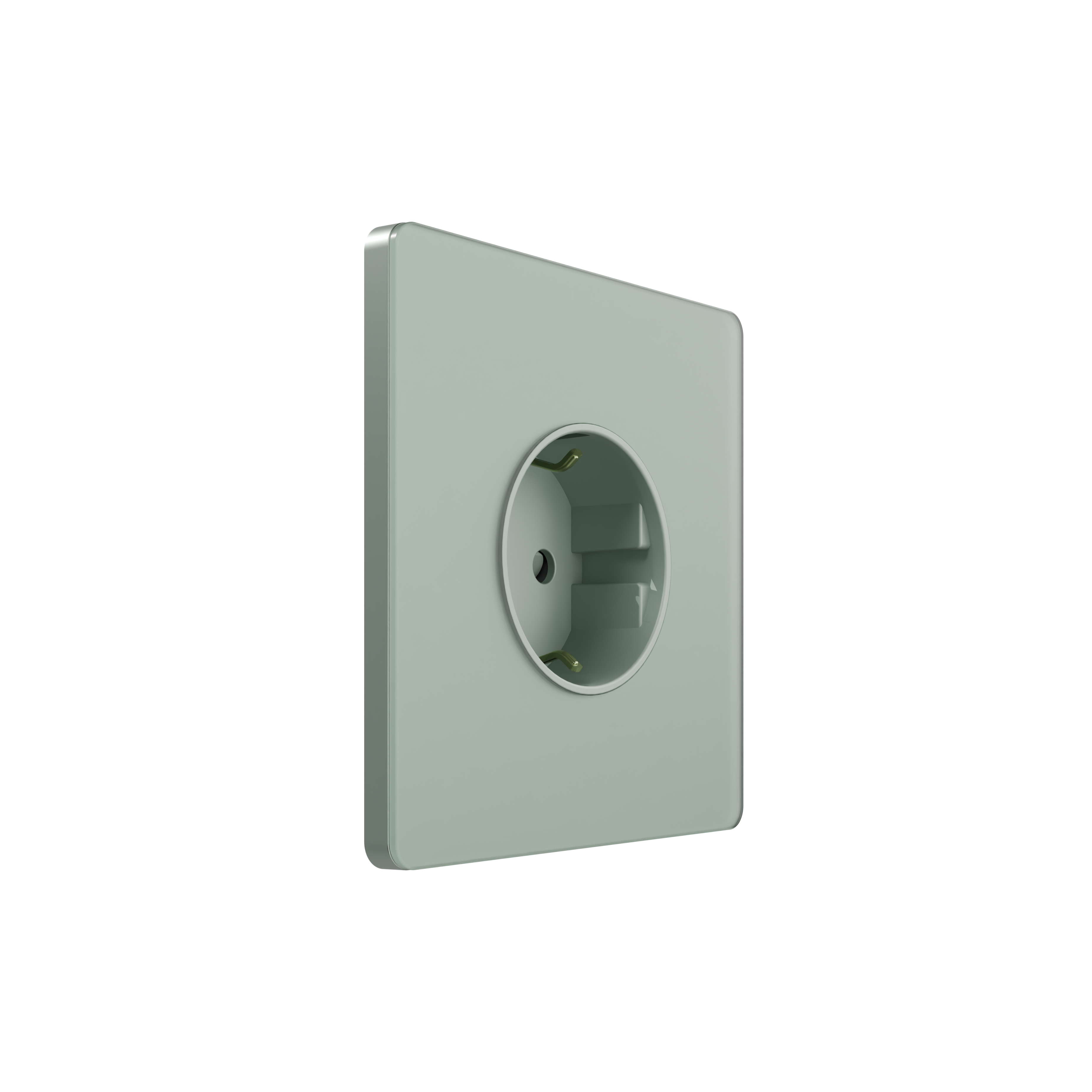 Розетка С/У с ЗК (250В, 16А, защит.шторки), Таежное утро , Systeme Infinity