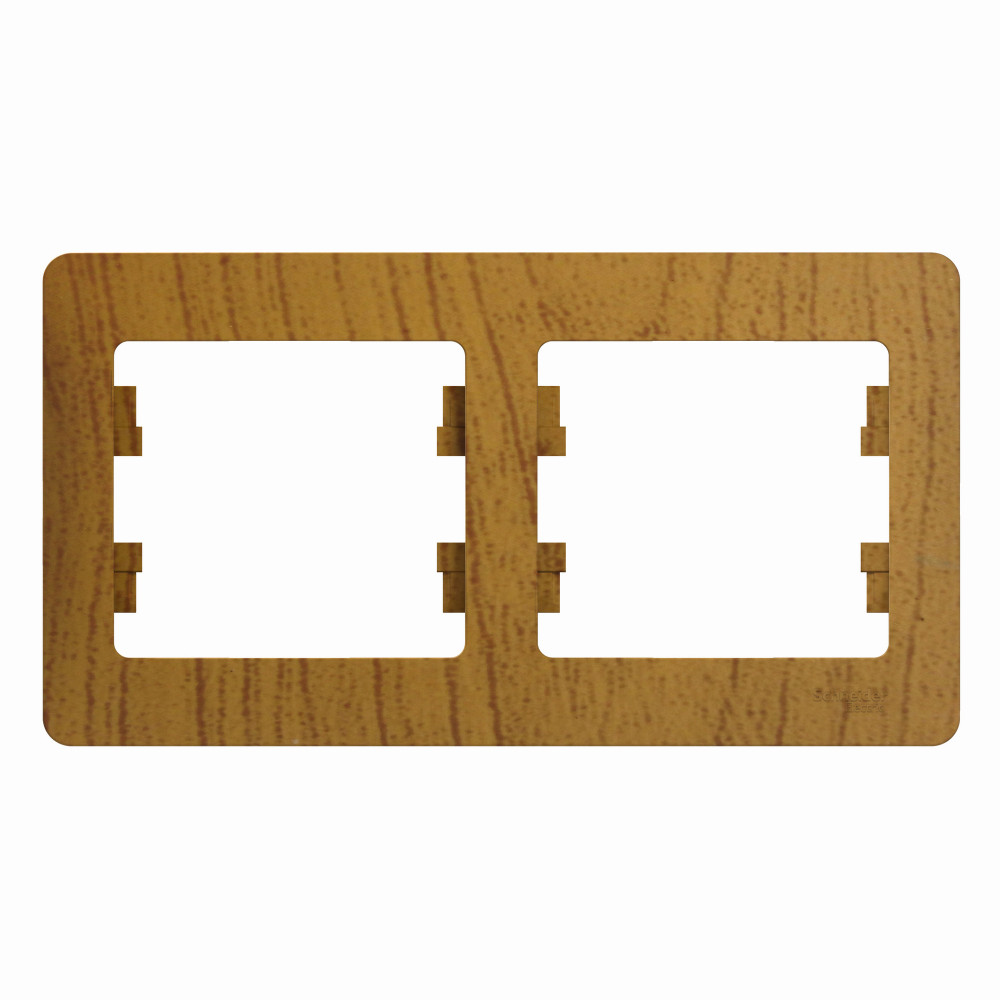 GLOSSA Рамка 2 поста горизонтальная дуб