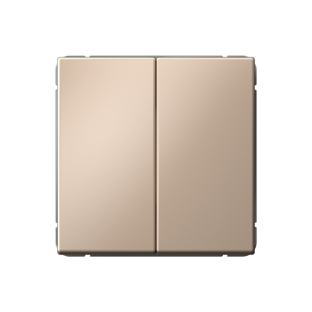 ARTGALLERY 2-клавишный ВЫКЛЮЧАТЕЛЬ КНОПОЧНЫЙ, 10АХ, механизм, быстрозажимные клеммы, ПЕСОЧНЫЙ