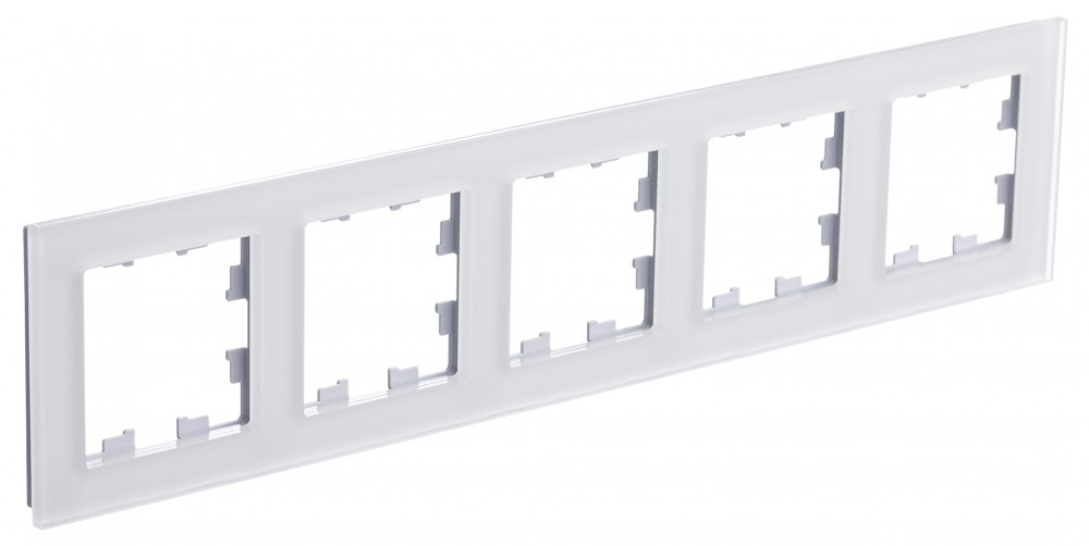 ATLASDESIGN NATURE рамка пятипостовая, МАТОВОЕ ОРГАНИЧЕСКОЕ СТЕКЛО БЕЛЫЙ