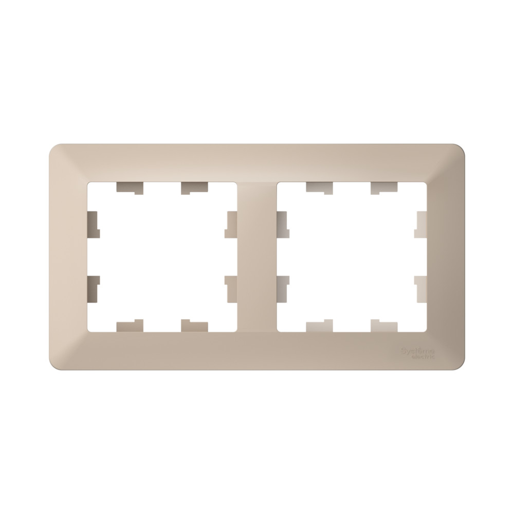 ATLASDESIGN AIR 2-постовая РАМКА, ПЕСОЧНЫЙ/дымчатый белый