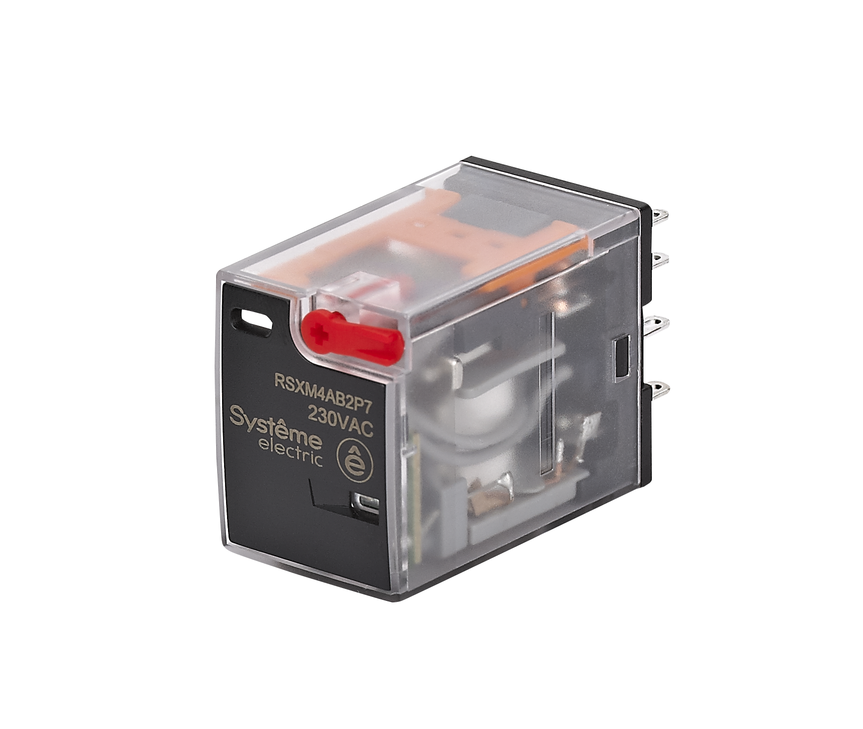 Реле промежуточное 6A 4CO 230VAC тест кнопка LED