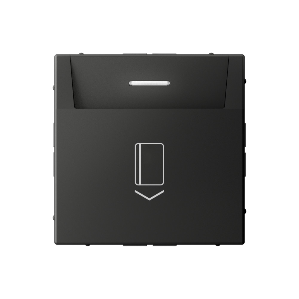 ARTGALLERY ВЫКЛЮЧАТЕЛЬ карточный 10А, без задержки времени, быстр.клемм., БАЗАЛЬТ