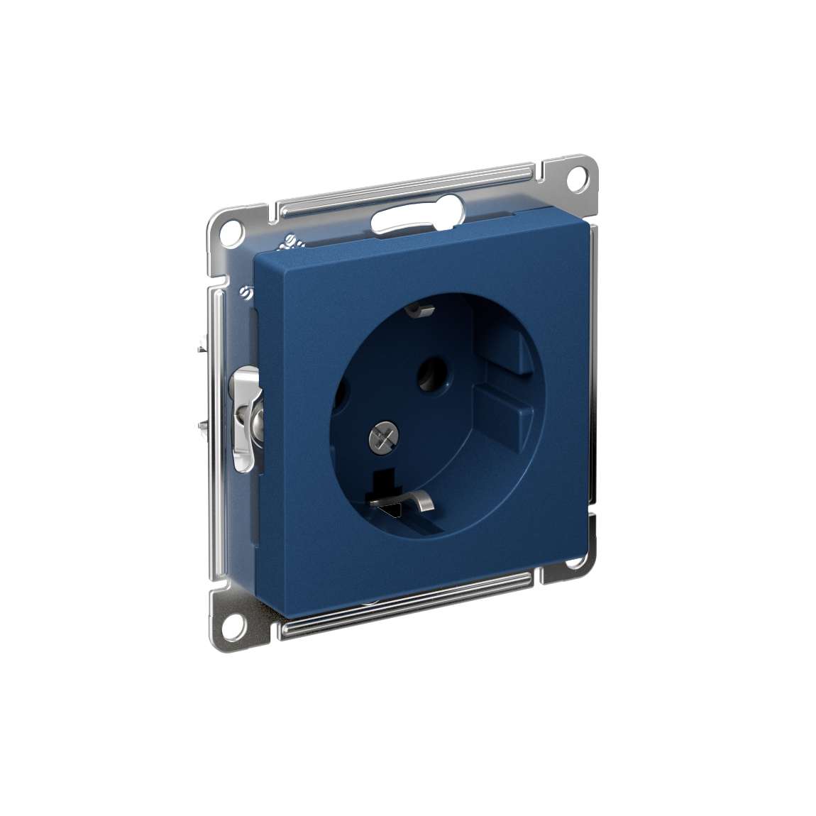 ATLASDESIGN РОЗЕТКА с заземлением, 16А, механизм, АКВАМАРИН