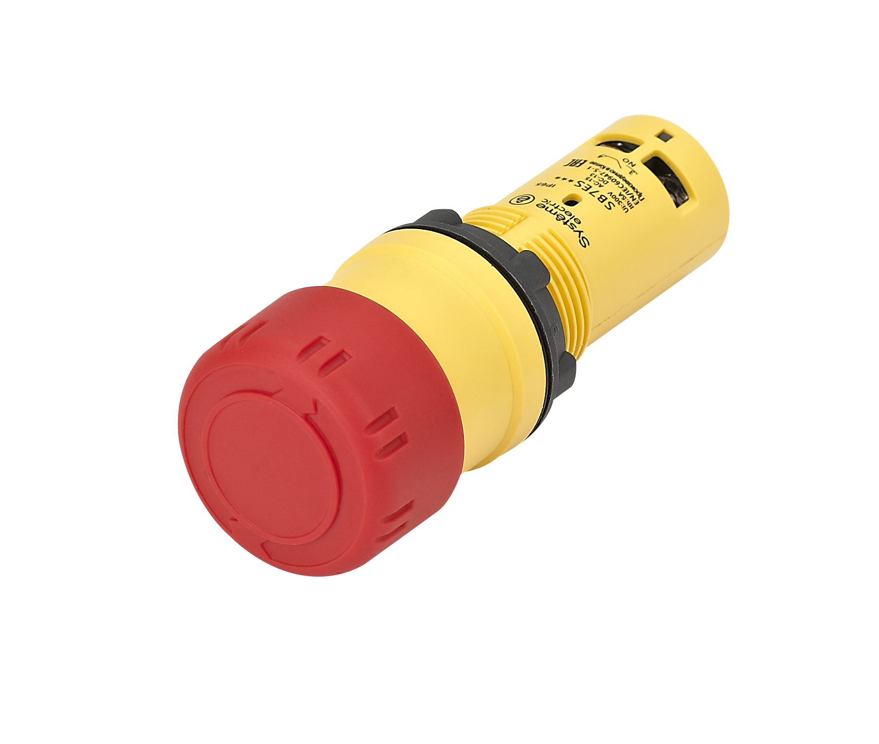 Кнопка аварийного останова моноблочная 22мм красная, 30, повернуть для возвр, пластик, 1НЗ, IP65 SB