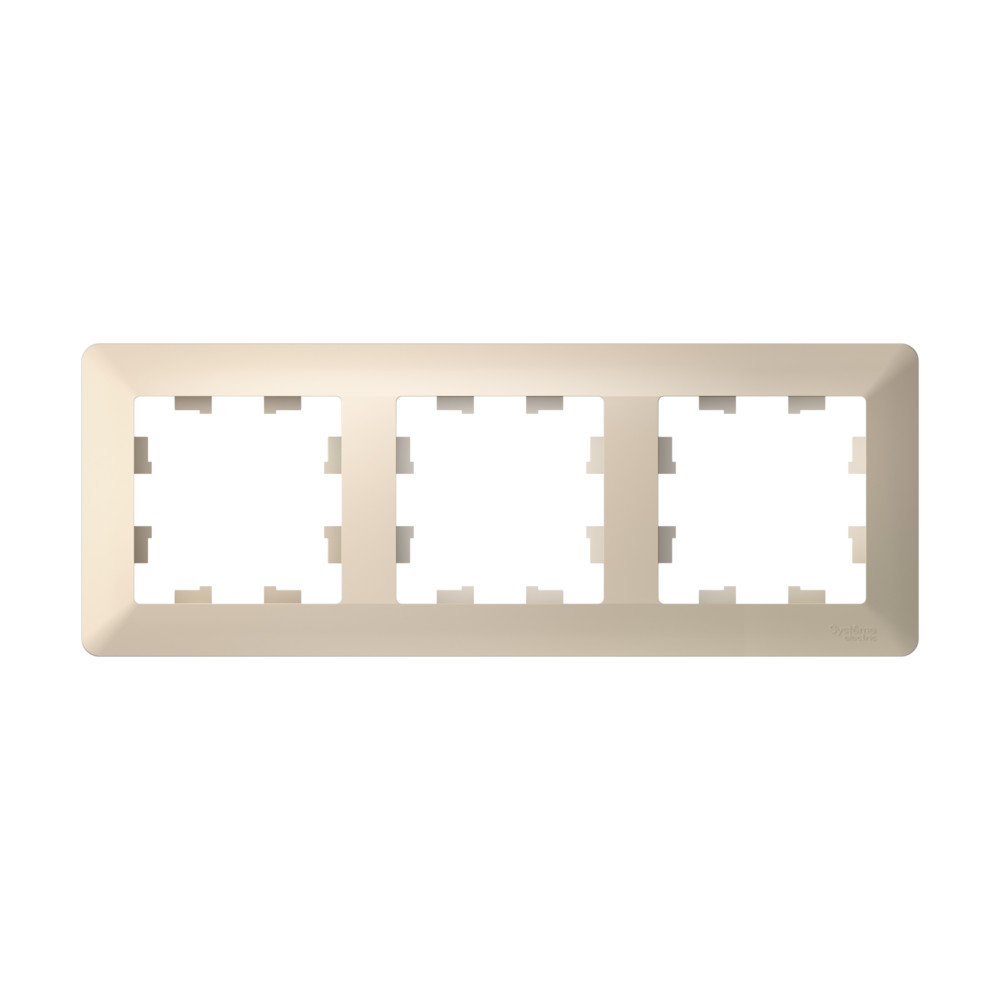 ATLASDESIGN AIR 3-постовая РАМКА, БЕЖЕВЫЙ/дымчатый белый