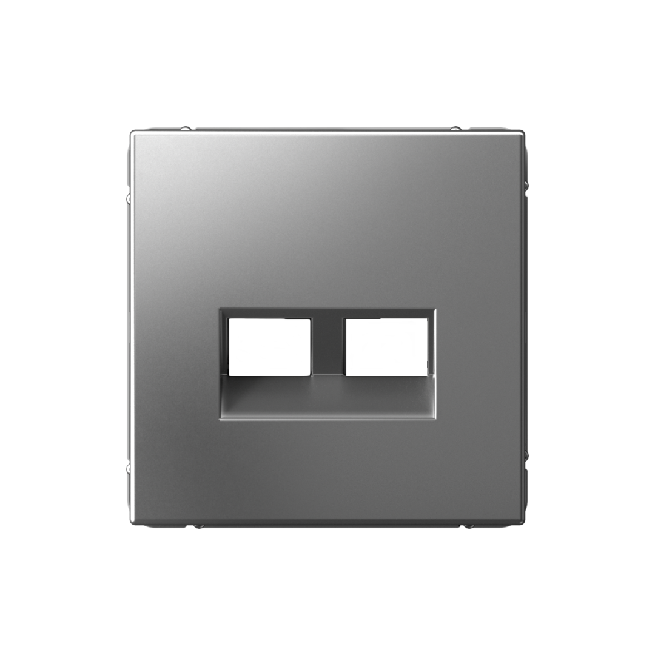 ARTGALLERY НАКЛАДКА двойная для информационных функций типа Keystone, СТАЛЬ