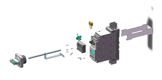 Основание выносной поворотной рукоятки MFS