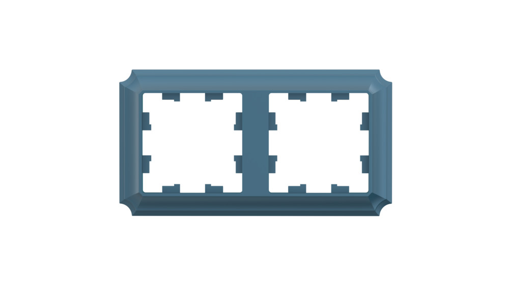 ATLASDESIGN ANTIQUE 2-постовая рамка, универсальная, ИЗУМРУД