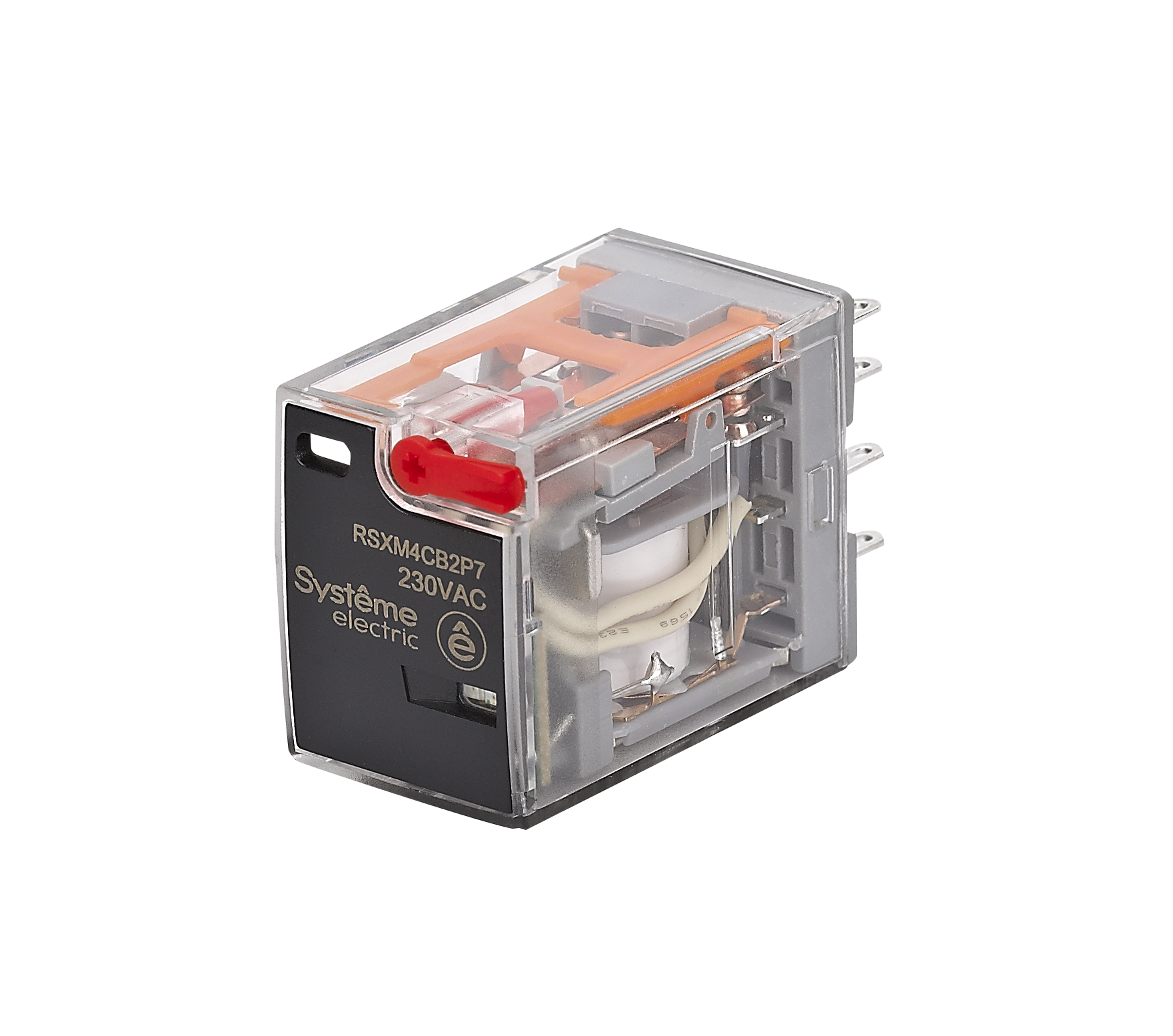 Реле промежуточное 5A 4CO 230VAC тест кнопка LED