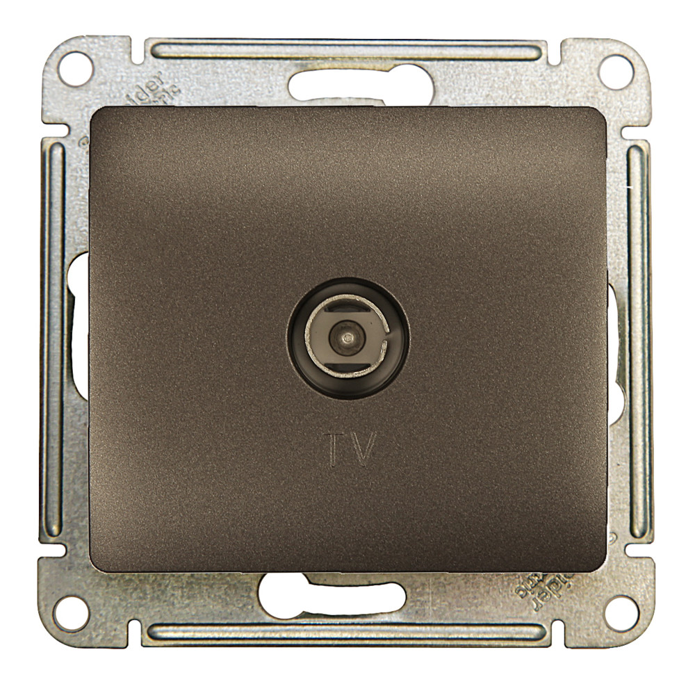 GLOSSA TV розетка оконечная 1DB графит