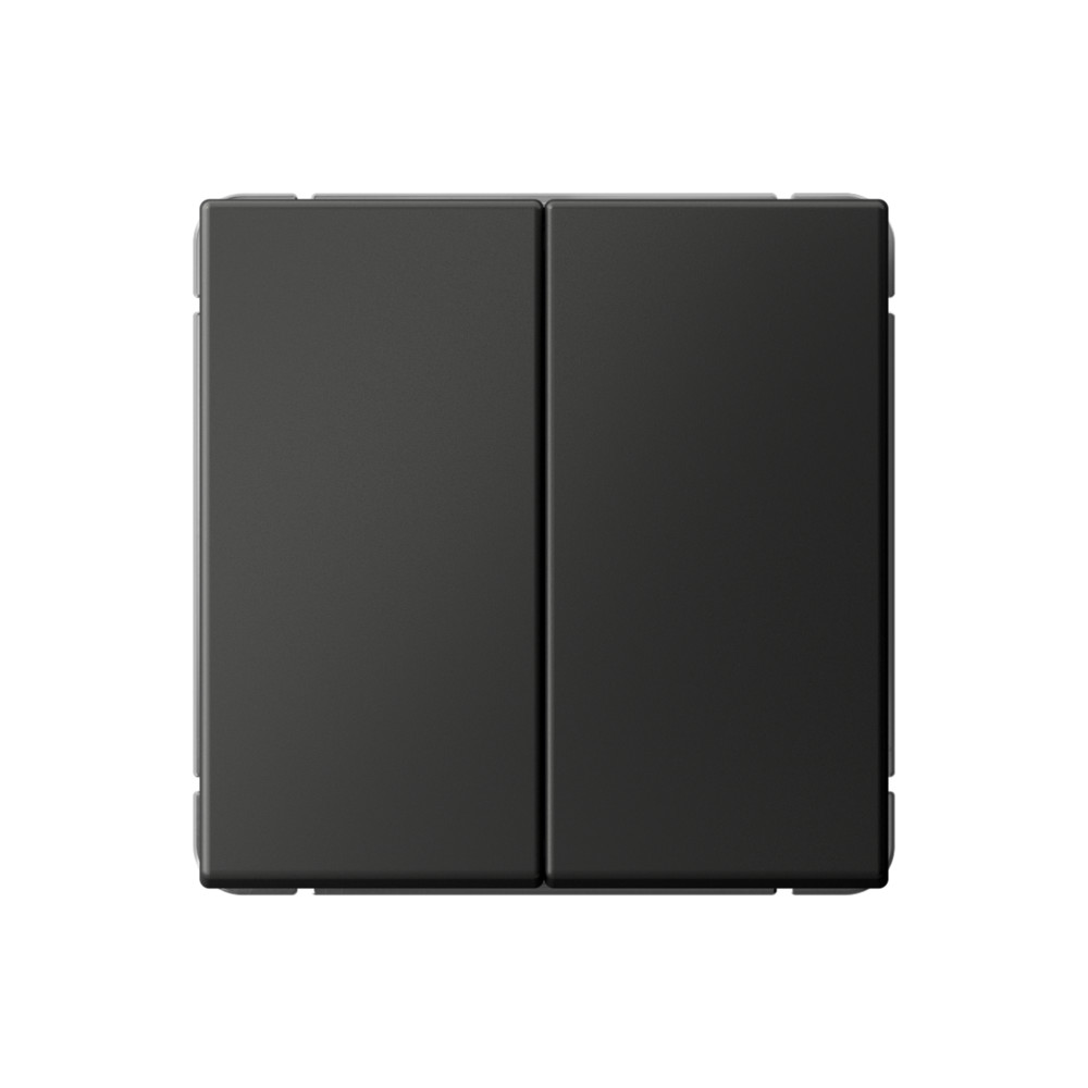 ARTGALLERY 2-клавишный ПЕРЕКЛЮЧАТЕЛЬ, 10АХ, механизм, быстрозажимные клеммы, БАЗАЛЬТ