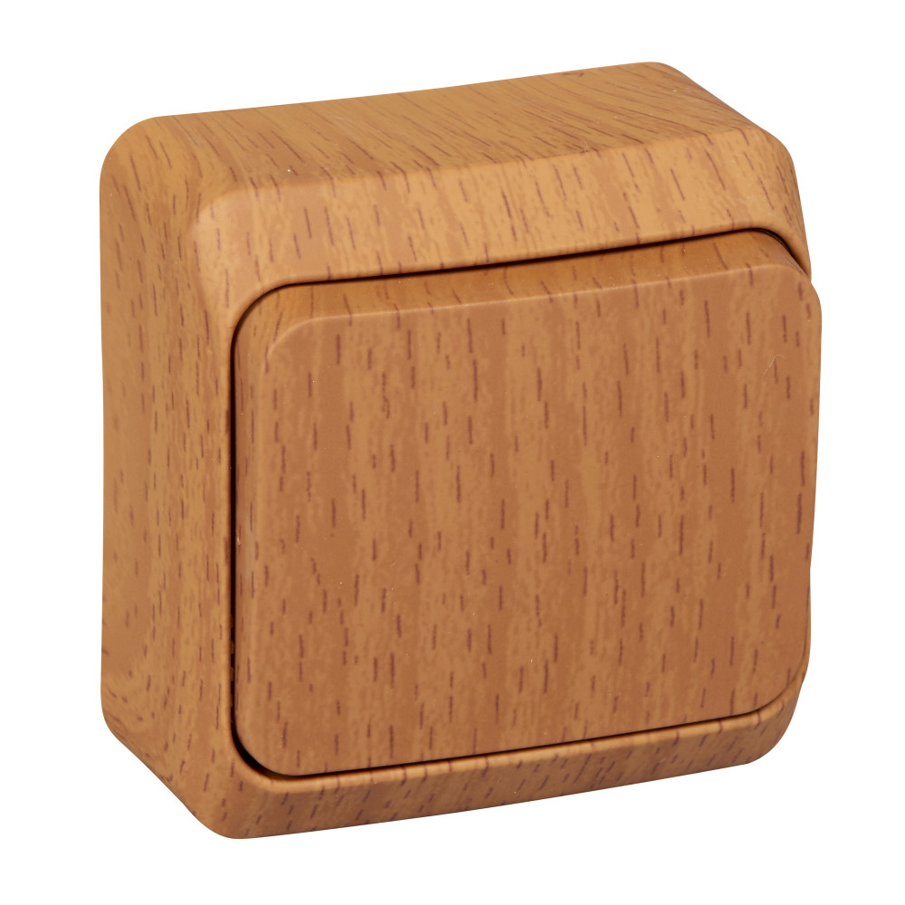 ЭТЮД Переключатель одноклавишный 10А бук